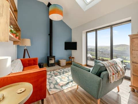 Living area | Kinder - Higher Capstone Farm Cottages, Mellor, near Marple