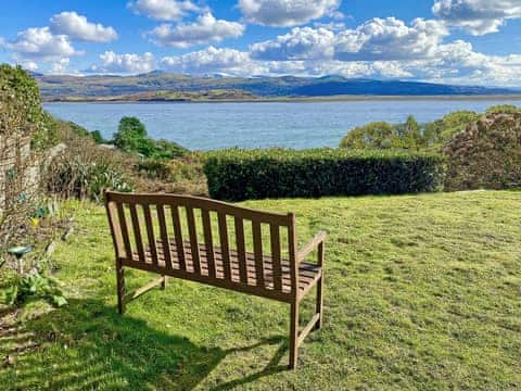 Front Garden and the View  | Sea View House, Borth Y Guest, near Porthmadog