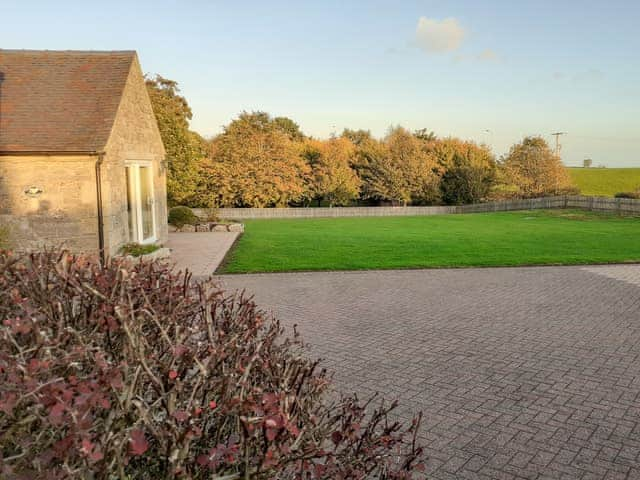 Autumn view over the parking area | Meadowside Cottage, Calton Moor, near Ashbourne