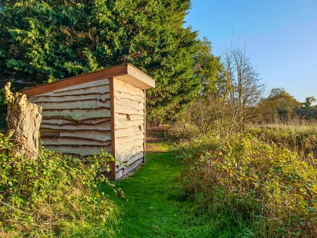 Bird Hide by river | Burnside, Garboldisham, near Diss