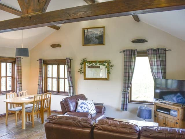 Open plan living space | River View Cottage - Brockholes Farm, Near Tebay