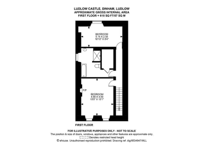 Floor plan | Dinham - Ludlow Castle, Ludlow