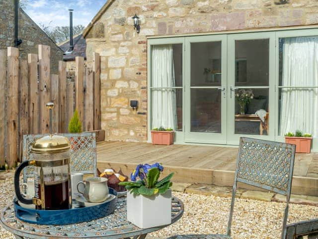 Outdoor area | The Barn - Longhoughton Hall, Longhoughton