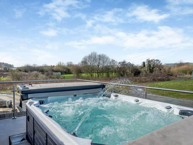 Hot tub | Breidden View - Millstone Cottages, Westbury, near Shrewsbury