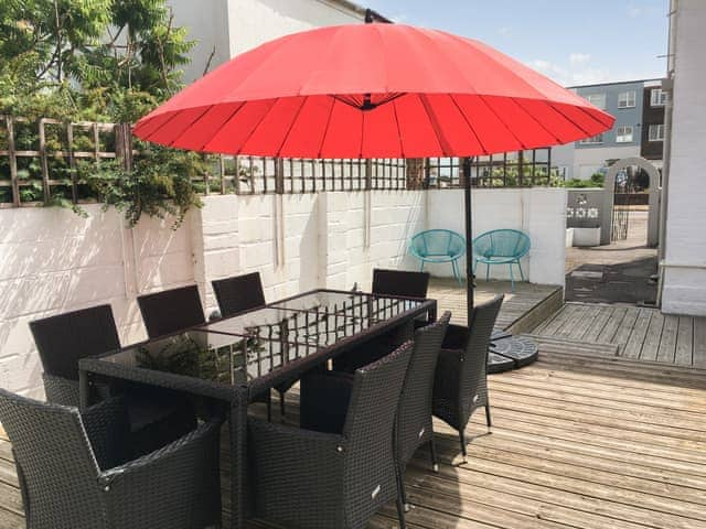 Outdoor area | Poppy&rsquo;s by the sea, Hayling Island