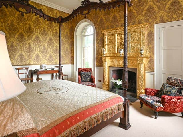 Four Poster bedroom | Chapel Flat - Broughton Hall Estate, Broughton, near Skipton