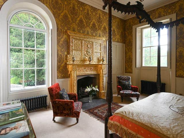 Four Poster bedroom | Chapel Flat - Broughton Hall Estate, Broughton, near Skipton