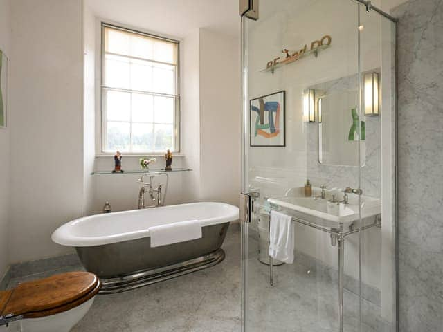 En-suite | Chapel Flat - Broughton Hall Estate, Broughton, near Skipton