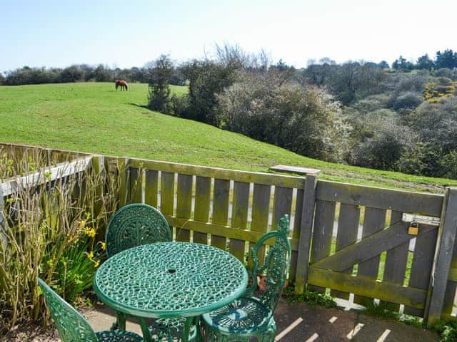 Sitting-out-area | Brier Dene Middle Cottage - Brier Dene Farm Cottages, Old Hartley, near Whitley Bay 