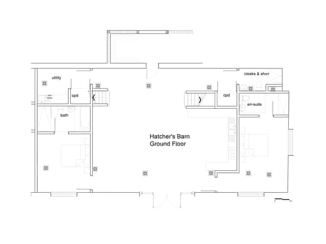 Floor plan | Hatchers Barn - Fishers Farm Barns, Shefford Woodlands Near Hungerford