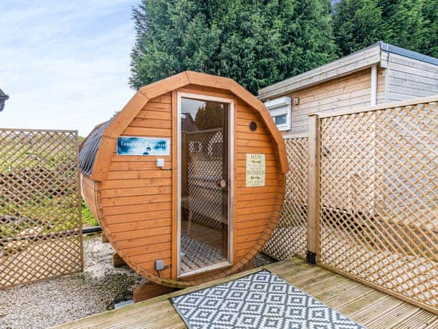 Sauna | Pendle View Lodge - Houghton Barn Farm, Altham