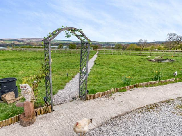 Garden and grounds | Pendle View Lodge - Houghton Barn Farm, Altham