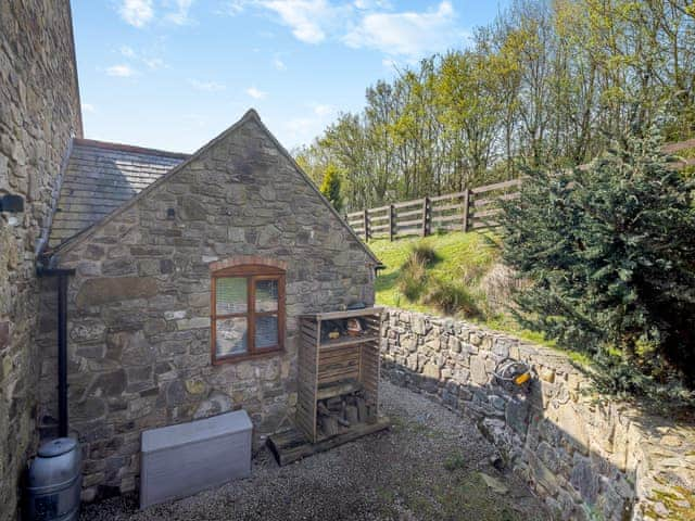 Outdoor area | Coed Y Gaer Annexe - Oswestry Retreats, Llansilin, near Oswestry