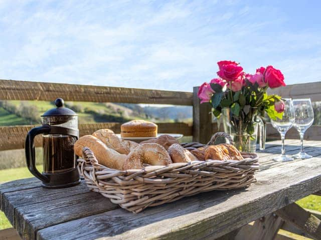 Sitting-out-area | The Snug - Oswestry Retreats, Llansilin, near Oswestry