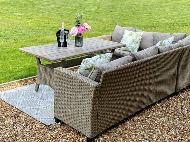 Seating area within the garden | The Stables at Littleborough, Summit, Littleborough near Todmorden