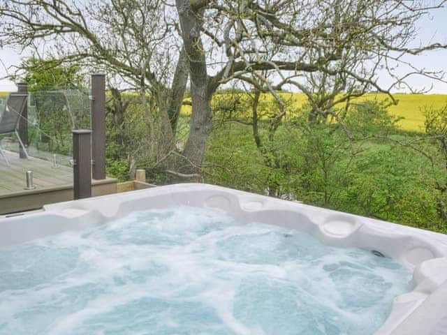 Hot tub | Unwind @36 - Unwind Lodges, Felton, near Morpeth