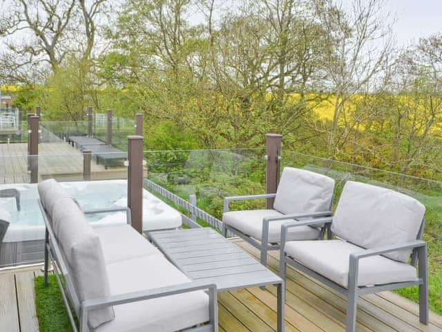 Terrace | Unwind @37 - Unwind Lodges, Felton, near Morpeth