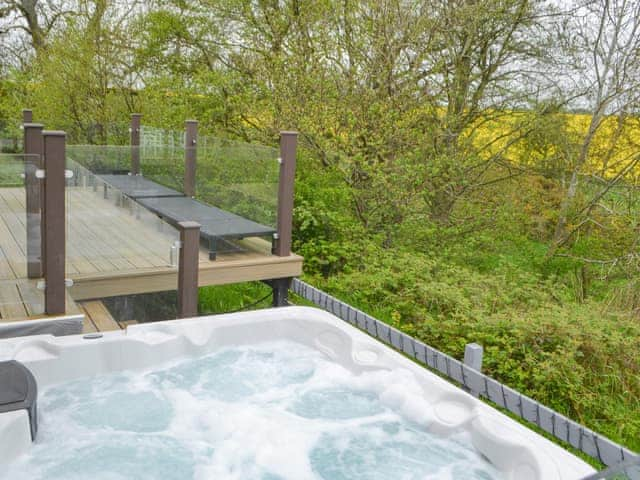 Hot tub | Unwind @37 - Unwind Lodges, Felton, near Morpeth