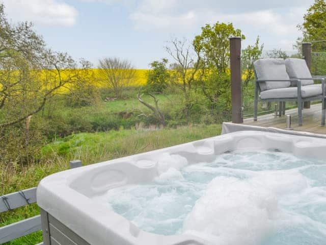 Hot tub | Unwind @37 - Unwind Lodges, Felton, near Morpeth