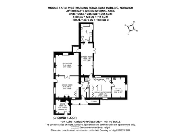 Floor plan | Middle Farm, East Harling, near Thetford