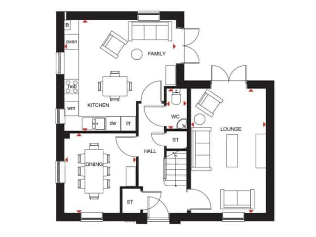 Floor plan | Silkstone Crescent, Buxton