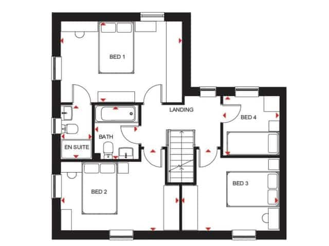 Floor plan | Silkstone Crescent, Buxton