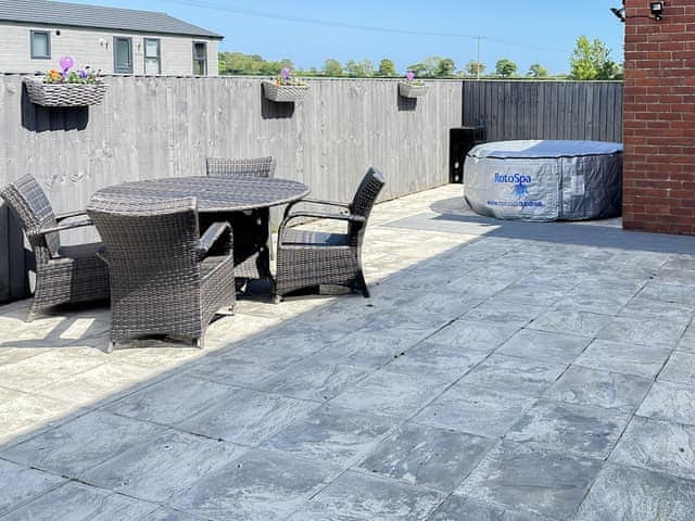 Patio | Corner Farm - Bridlington Holiday Park, Carnaby, near Bridlington