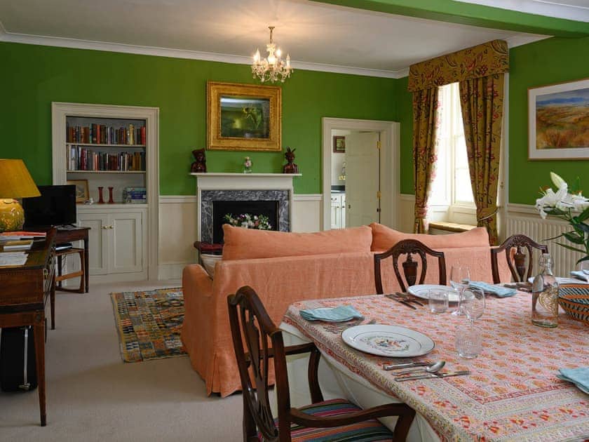 Living room/dining room | Bell Flat - Broughton Hall Estate, Broughton, near Skipton