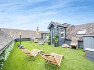 Outdoor area | Harbour View - Harbour Cottages, Dunure, near Ayr