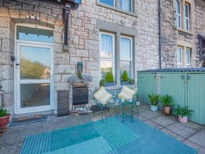 Outdoor area | Rhiw Bank Apartment, Colwyn Bay