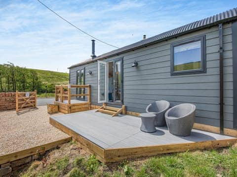 Patio | The Liddel Dutch Barn - Liddel Holiday Properties, Saughtree, near Kielder