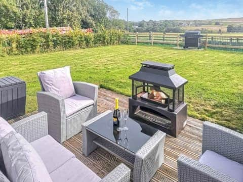 Sitting-out-area | Acre Hill Cottage - Acre Hill Farm, Lane Ends, near Bolton by Bowland