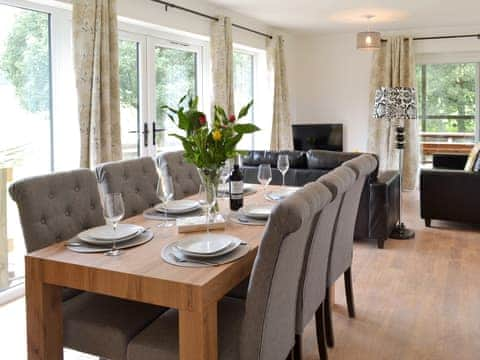 Dining Area | Larch Lodge - Broad View Farm, Blacknest, near Alton