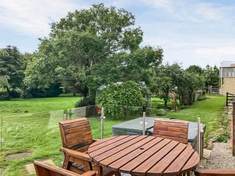 Sitting-out-area | Ash Cottage - Kirklandholm Cottages, Kirklandholm, near Ayr