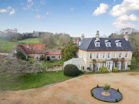 Elevated exterior view showing garden and grounds | The Sedgeford Hall - Sedgeford Hall Estate , Sedgeford, near Hunstanton