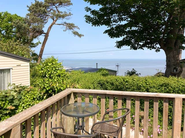 Sitting-out-area | Sea View. | Number 110, West Quantoxhead, near Watchet