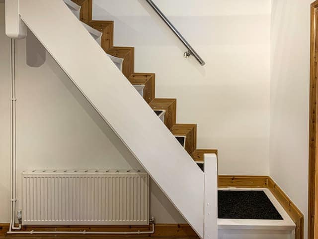 The staircase is very steep, it may not be suitable for the elderly or infirm | Beachcomber, Mundesley, near North Walsham