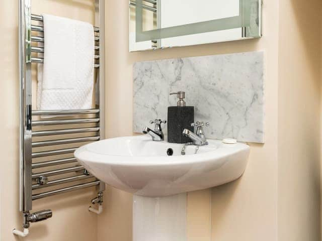 Bathroom with shower over bath | Ground Wing - Gresham Hall Estate, Gresham, near Sheringham