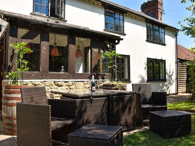 Sitting-out-area | Bridge Cottage, Wyson, near Ludlow