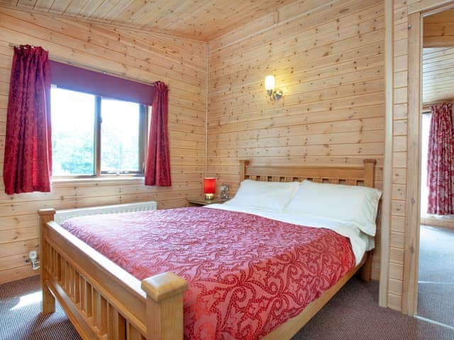 Double bedroom | Log Cabin - East Hill Pride Farm, Harpford, near Sidmouth