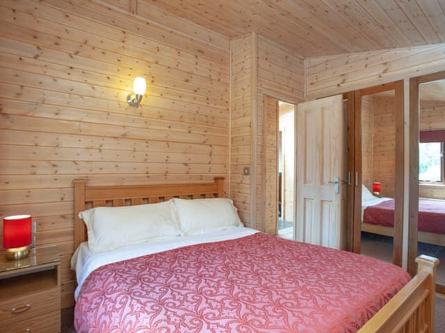 Double bedroom | Log Cabin - East Hill Pride Farm, Harpford, near Sidmouth