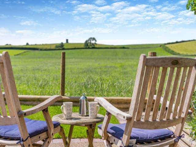 Sitting-out-area | Rose Garden Cottage, Ackenthwaite, near Arnside