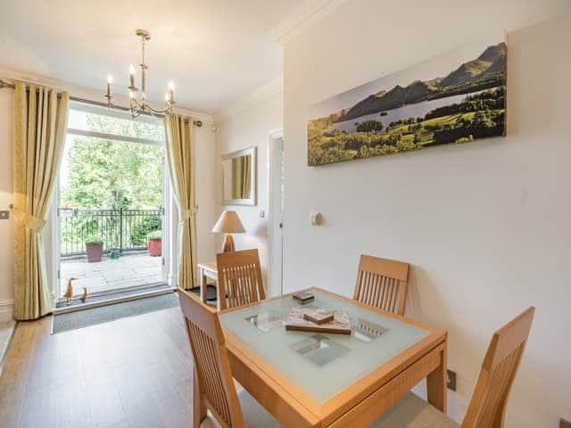 Inviting dining area | Apartment 14, Silverdale, near Arnside