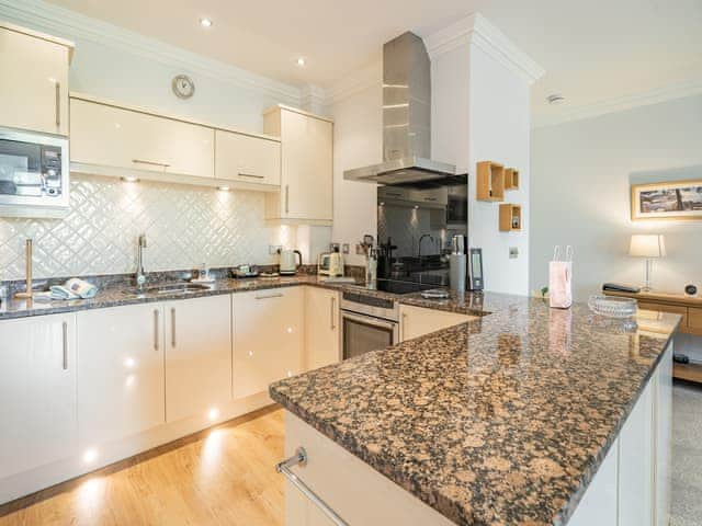 Contemporary kitchen area | Apartment 14, Silverdale, near Arnside