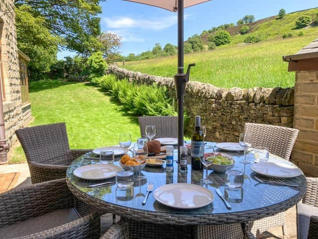 Sitting-out-area | West View Farm, Hainworth, near Keighley