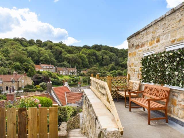 Sitting-out-area | Rose Cottage, Sandsend