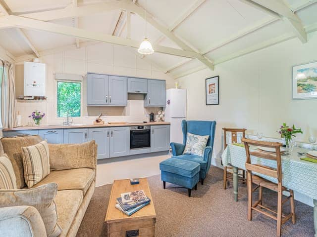 Open plan living space | Peaceful Woodland Lodge, Louth