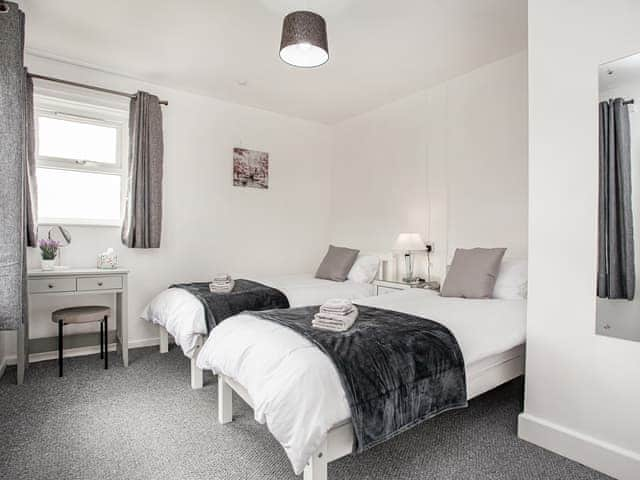 Twin bedroom | Number One, Foxhole, near St. Austell