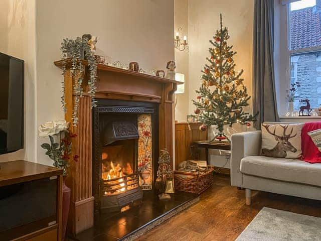 Living room festive season | The Swiss Cottage, Pickering