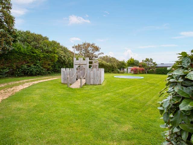 Patio | Dapple Cottage - Brook Farmhouse Cottages, Brook, near Brighstone